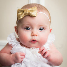 Baby Girls Photo Props Bling Headbands Gilding Bowknot Hair Accessories Forborns Girls Infant Hair Band IMY66