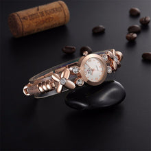 Luxury Dress Bracelet Watches Womens Femme Rhinestone Flower Stainless Steel Band Quartz Wrist Watch IMY66