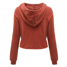 Casual Women Crop Tops T-Shirts Hooded Long Sleeve Round Neck ShorT-Shirt Womens Clothing American Apparel Best IMY66