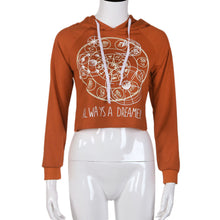 Casual Women Crop Tops T-Shirts Hooded Long Sleeve Round Neck ShorT-Shirt Womens Clothing American Apparel Best IMY66