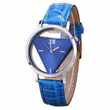 Mens Womens Quartz Watches Unique Hollowed-out Triangular Dial Wristwatch Watch Relogio Masculino Clock IMY66