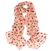 Lovely Love Heart Soft Chiffon Long Shawl Silk Scarf Wrap Stole For Womens Girls Size 140CMX36CM IMY66