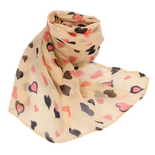 Lovely Love Heart Soft Chiffon Long Shawl Silk Scarf Wrap Stole For Womens Girls Size 140CMX36CM IMY66