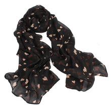 Lovely Love Heart Soft Chiffon Long Shawl Silk Scarf Wrap Stole For Womens Girls Size 140CMX36CM IMY66