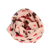 Lovely Love Heart Soft Chiffon Long Shawl Silk Scarf Wrap Stole For Womens Girls Size 140CMX36CM IMY66