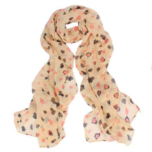 Lovely Love Heart Soft Chiffon Long Shawl Silk Scarf Wrap Stole For Womens Girls Size 140CMX36CM IMY66
