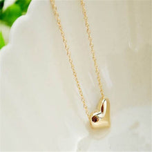 Simple Necklace Women Gold Heart Bib Statement Chain Pendant Necklace Jewelry For Women Girls IMY66