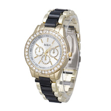 Stainless Steel Bracelet Watches Women Luxury Full Rhinestone Analog Roman Numerals Quartz Wrist Watch IMY66