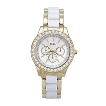 Stainless Steel Bracelet Watches Women Luxury Full Rhinestone Analog Roman Numerals Quartz Wrist Watch IMY66