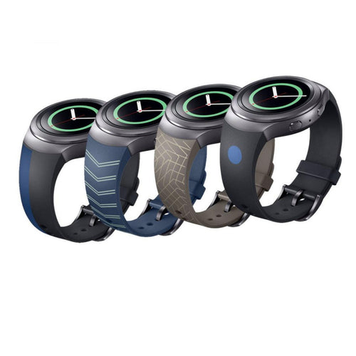 Luxury Silicone Watch Band Watch Strap For Samsung Galaxy Gear S2 SM-R720 Replacement Straps Accessory IMY66