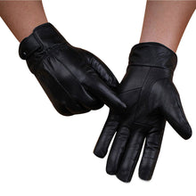 PU Leather Gloves Guantes Warm Full Gloves Men Simple Prevent Cold Outdoor Gloves For Men Gloves Mittens IMY66