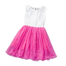 Kids Girls Dresses Children Sleeveless Party Princess Dress Lace Flower Gown Tutu Dress For 2-6 Years IMY66