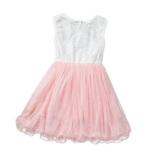 Kids Girls Dresses Children Sleeveless Party Princess Dress Lace Flower Gown Tutu Dress For 2-6 Years IMY66