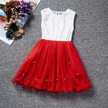 Kids Girls Dresses Children Sleeveless Party Princess Dress Lace Flower Gown Tutu Dress For 2-6 Years IMY66