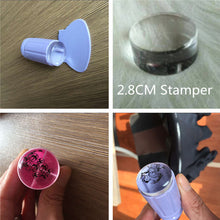 Transparent Stamp Nail Art Clear Jelly Stamper Scraper Tool Set Manicure Polish Stamp Image Tool Kit IMY66