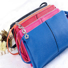 Women Girl Bag PU Leather Bifold Purse Zipper Clutch Handbag Wallet Crossbody Shoulder Bag bolsas feminina IMY66