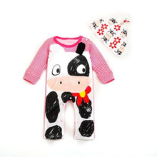 baby boys clothes Zebra gray long-sleeved jumpsuit+hat baby suitable for 0-24 month children clothes Romper IMY66