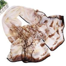 from india promotion Slik Chiffon Scarf Women Tree Print Wrap Shawl Scarf Sarong Soft Long Voile Stole Scarves IMY66