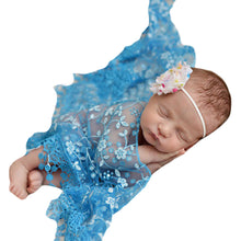 Newborn Baby Girls Boys Maternity Props Lace Wraps Photography Baby Shower Dress Quilt Excluding headdress flower IMY66