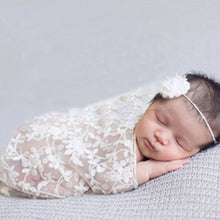 Newborn Baby Girls Boys Maternity Props Lace Wraps Photography Baby Shower Dress Quilt Excluding headdress flower IMY66