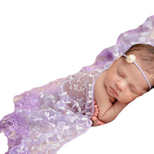 Newborn Baby Girls Boys Maternity Props Lace Wraps Photography Baby Shower Dress Quilt Excluding headdress flower IMY66