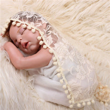 Newborn Baby Girls Boys Stretch Lace Wrap Baby Showerborn Maternity Paddingborn Baby Photography Prop IMY66