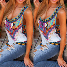 PrinT-Shirts Women Irregular Tank tops&Camis Beach tops for women sleeveless vest girls tops blusa feminina IMY66