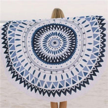 Round Hippie Tapestry Beach Throw Roundie Mandala Towel Mat Bohemian Beach mats Kimono Tunic Tassel IMY66