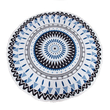 Round Hippie Tapestry Beach Throw Roundie Mandala Towel Mat Bohemian Beach mats Kimono Tunic Tassel IMY66