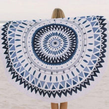 Round Hippie Tapestry Beach Throw Roundie Mandala Towel Mat Bohemian Beach mats Kimono Tunic Tassel IMY66