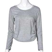 T-shirts For Women Casual Slim Bodycon Long Sleeve T-Shirt Tops Pullover Cotton blusas feminino Gray Color IMY66