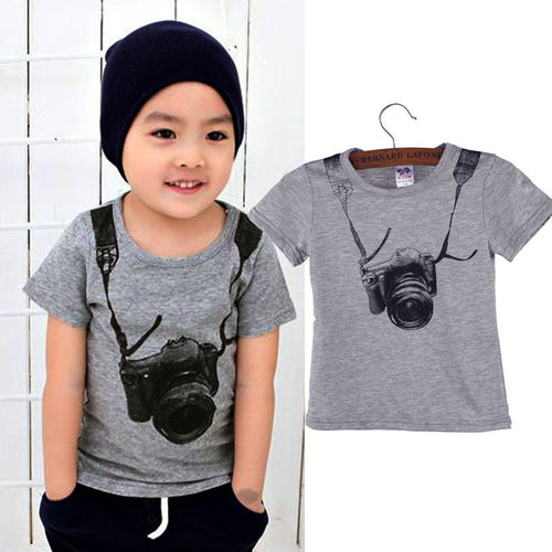 Cartoon 3D Tee Children T-Shirts Boys Kids T-Shirt Clothing For Boys Baby Clothing T-Shirts For 2-6 Years IMY66