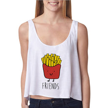 Casual Crop Top For Womens Girls Sexy Tank Top Vest Funny Cartoon Printed Irregular Sleeveless Short cropped IMY66