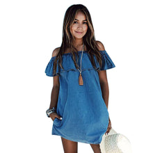 Dress Sexy Slash off Shoulder Party Dress Ruffles Butterfly Sleeve Women Casual Dresses vestidos femininos IMY66