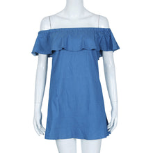 Dress Sexy Slash off Shoulder Party Dress Ruffles Butterfly Sleeve Women Casual Dresses vestidos femininos IMY66