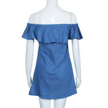 Dress Sexy Slash off Shoulder Party Dress Ruffles Butterfly Sleeve Women Casual Dresses vestidos femininos IMY66