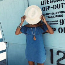 Dress Sexy Slash off Shoulder Party Dress Ruffles Butterfly Sleeve Women Casual Dresses vestidos femininos IMY66