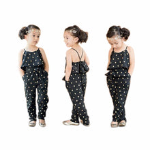Kids Girls Rompers Clothes Kids Girls Harness Heart-shaped Piece Clothing Set Kids Jumpsuit Clothes IMY66