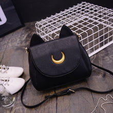 Limited Sailor Moon Chain Shoulder Bag Lady Luna Cat PU Leather Handbag Women Messenger Crossbody Small Bag IMY66