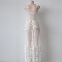 Sexy Beach Dress Mesh Maxi Dresses Long Sexy Club Dress Perspective Vestidos De Feta Lemons Longo Cover IMY66