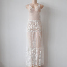 Sexy Beach Dress Mesh Maxi Dresses Long Sexy Club Dress Perspective Vestidos De Feta Lemons Longo Cover IMY66