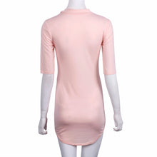 Sexy Short Mini Bodycon Bandage Office Dresses With Tie Casual Half Sleeve Party Night Club Sheath Dress IMY66