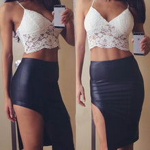 Style Women Sexy Deep V Lace Halter Crochet Crop Tops Strap Camisole Bra Vest Cut OuT-Shirt Beach Tank Camis IMY66