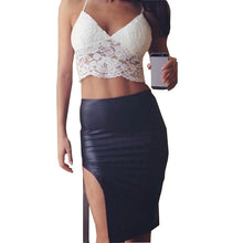 Style Women Sexy Deep V Lace Halter Crochet Crop Tops Strap Camisole Bra Vest Cut OuT-Shirt Beach Tank Camis IMY66