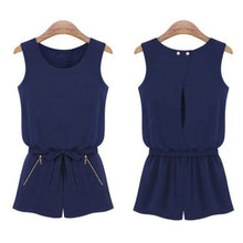 Women Casual Sleeveless Jumpsuit Sexy Bowknot Short Pants Romper Playsuit Overalls For Women rompers IMY66