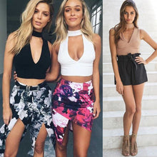 Woman's Clothing Crop Top Tank Top V-neck Sexy Bralette Bustier Crop Top Strappy Bra Bandage Top IMY66