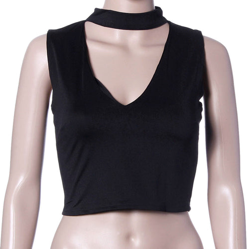 Woman's Clothing Crop Top Tank Top V-neck Sexy Bralette Bustier Crop Top Strappy Bra Bandage Top IMY66