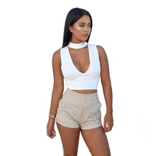Woman's Clothing Crop Top Tank Top V-neck Sexy Bralette Bustier Crop Top Strappy Bra Bandage Top IMY66