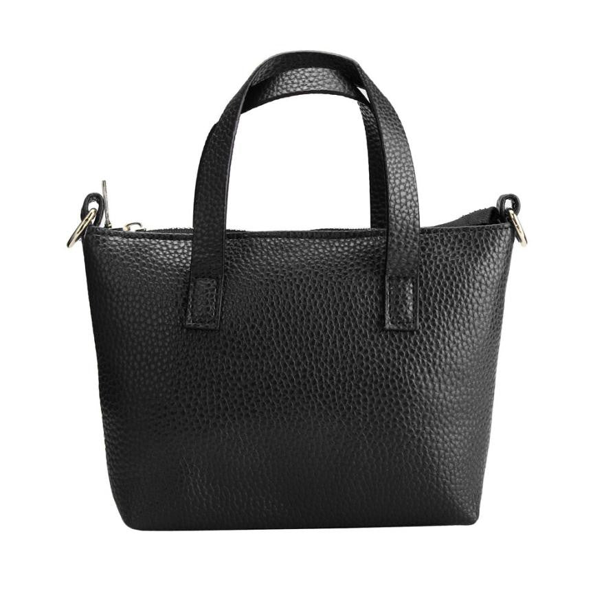 Women 5 Colors Mini PU Leather Zipper Messenger Shoulder Bag Satchel Tote Handbag Sale IMY66