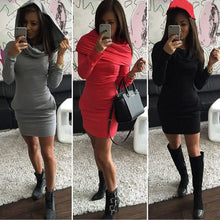 Women Dress Cotton Long Sleeve Hooded Casual Women Dress Elegant Sexy Bodycon Bandage Women Clothing IMY66